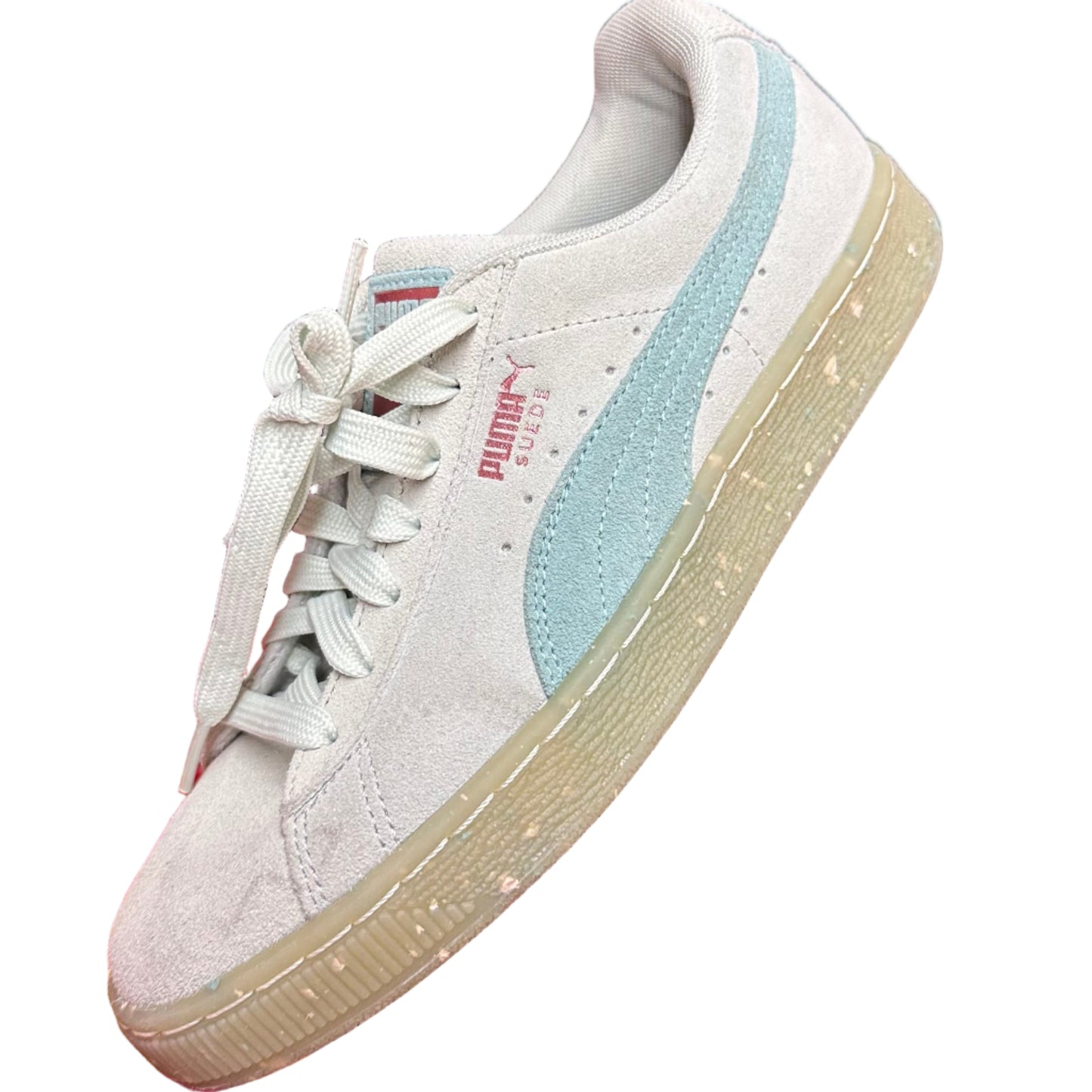 pastel blue suede puma sneakers 🩵🐈‍⬛