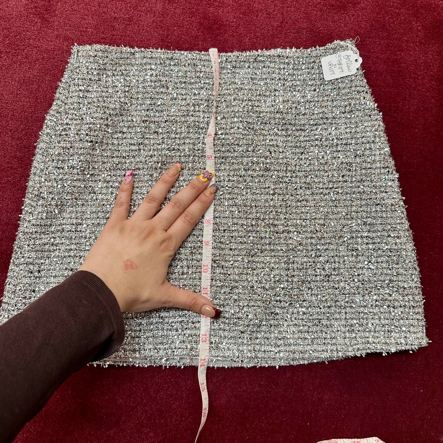 silver mini skirt 💍🩶